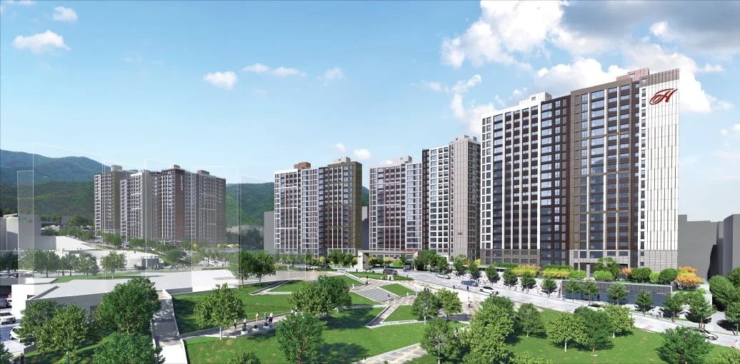 힐스테이트 양산더스카이 1단지 조감도